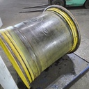 36"W x 32"D, John Deere Yellow 12-Hole 3 Piece Formed Plate , -9.69" Offset