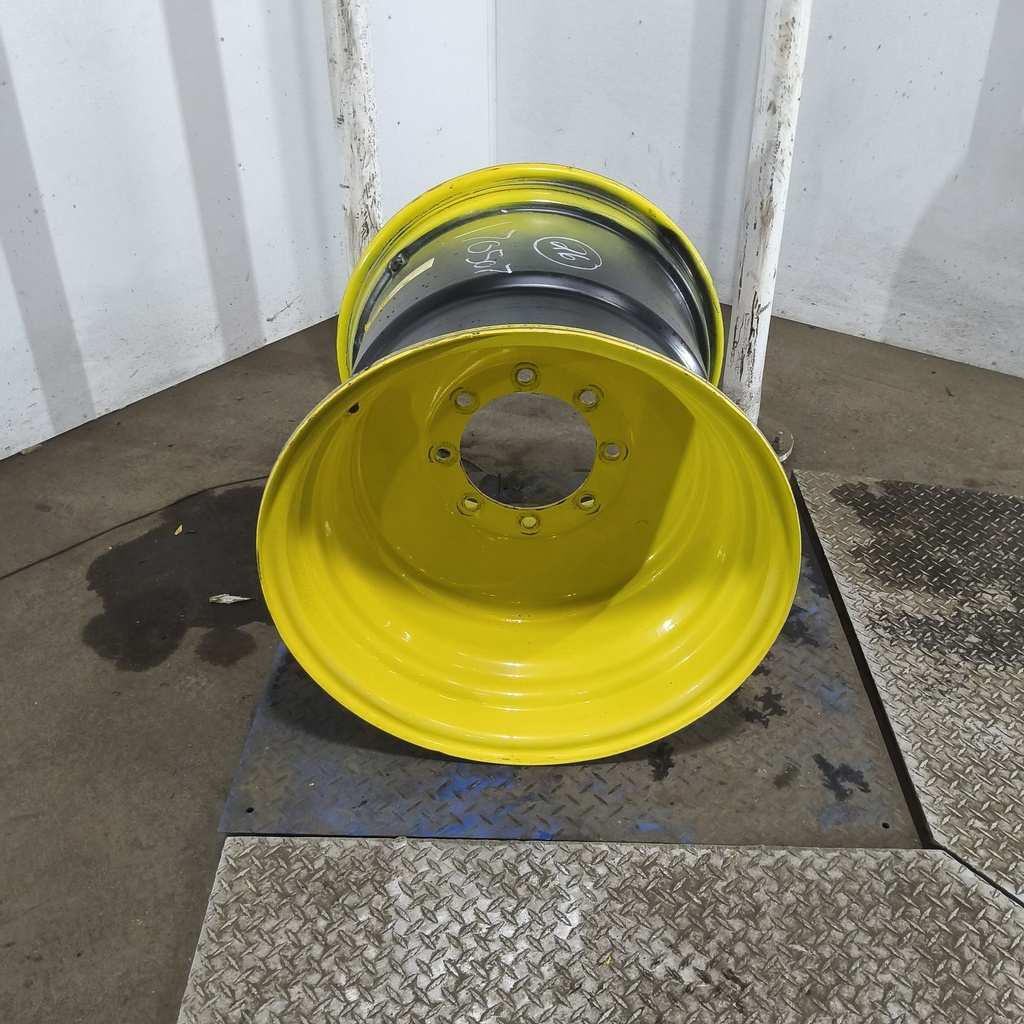 25"W x 26"D, John Deere Yellow 8-Hole Formed Plate , 12.75" Offset
