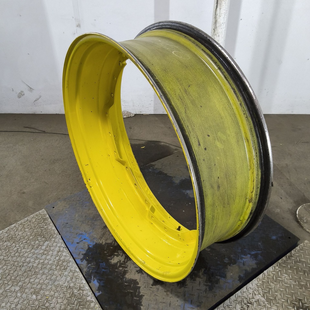 12"W x 38"D, John Deere Yellow 12-Hole Waffle Wheel (Groups of 3 bolts)