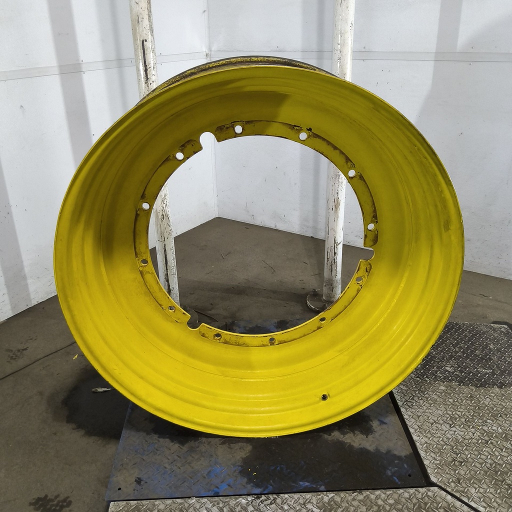 16"W x 46"D, John Deere Yellow 12-Hole Stub Disc , -3.25" Offset