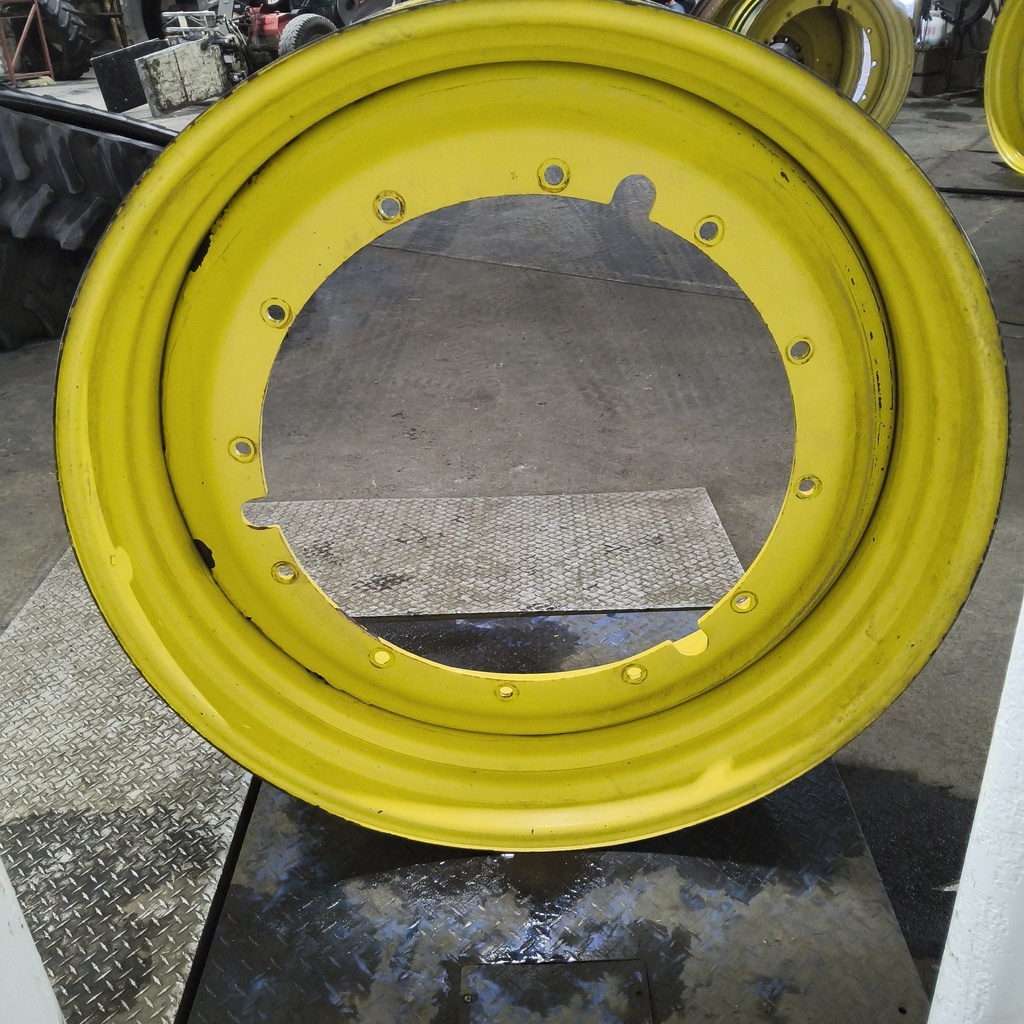 16"W x 46"D, John Deere Yellow 12-Hole Stub Disc , -3.25" Offset
