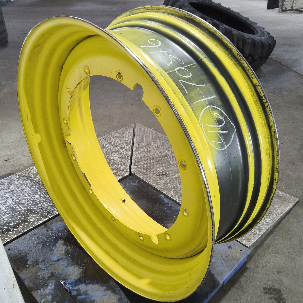 16"W x 46"D, John Deere Yellow 12-Hole Stub Disc , -3.25" Offset