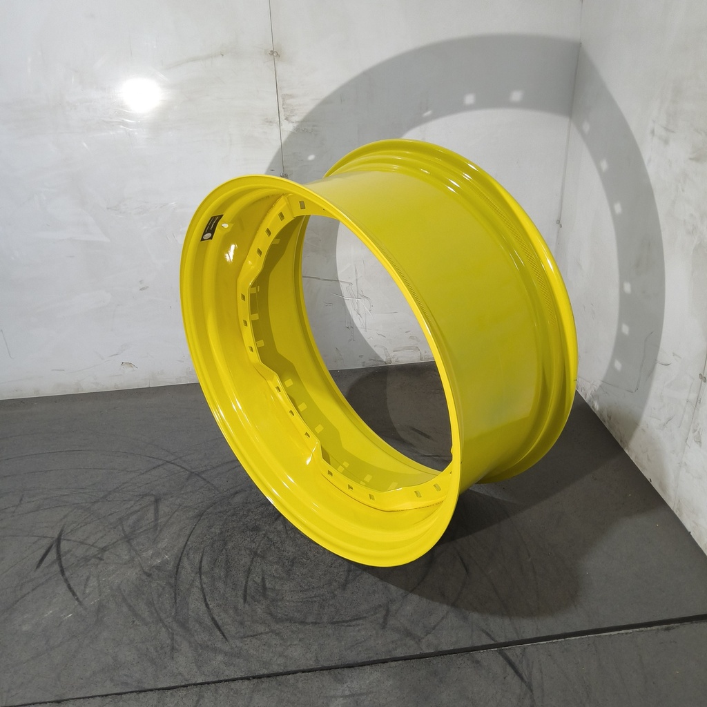 15"W x 34"D, John Deere Yellow 12-Hole Waffle Wheel (Groups of 3 bolts)