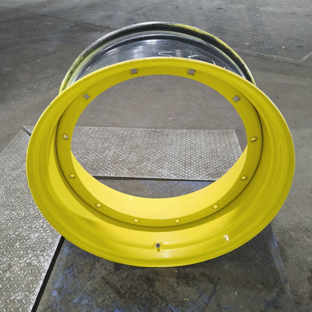 15"W x 34"D, John Deere Yellow 12-Hole Stub Disc , 0.88" Offset