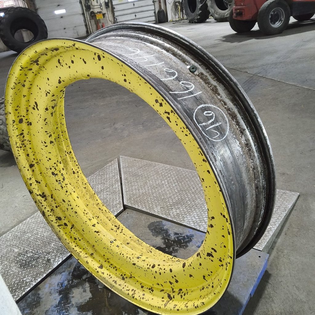 12"W x 46-38"D, John Deere Yellow Single Bevel Step-Up Rim