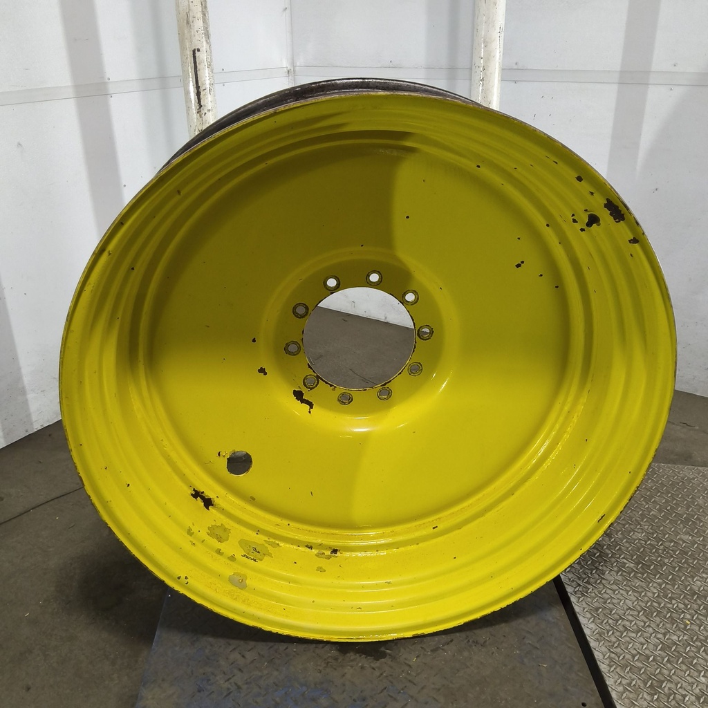 12"W x 46"D, John Deere Yellow 10-Hole Formed Plate , -8.62" Offset