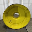 12"W x 46"D, John Deere Yellow 10-Hole Formed Plate , -8.62" Offset