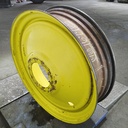 12"W x 46"D, John Deere Yellow 10-Hole Formed Plate , -8.62" Offset