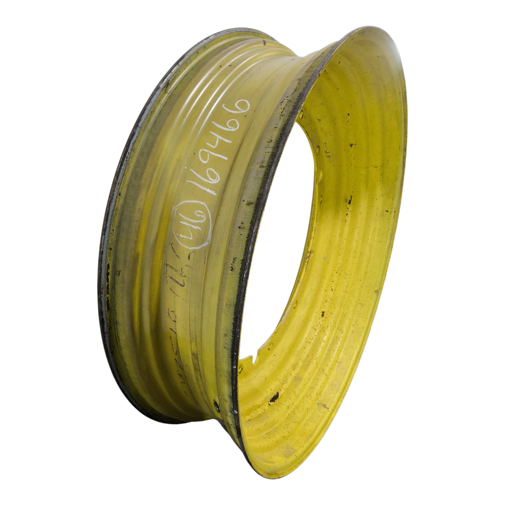 13"W x 46"D, John Deere Yellow 12-Hole Stub Disc , -3.12" Offset