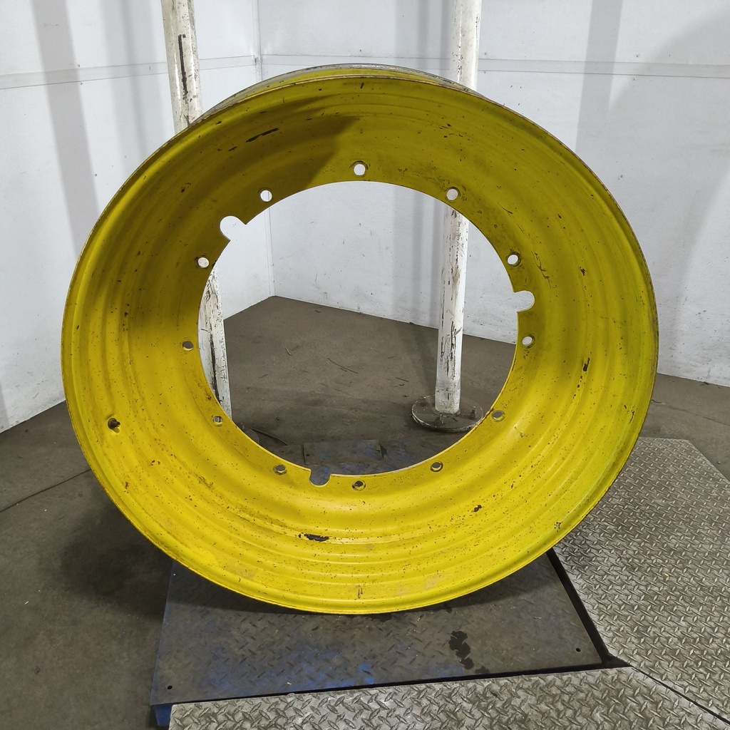 13"W x 46"D, John Deere Yellow 12-Hole Stub Disc , -3.12" Offset