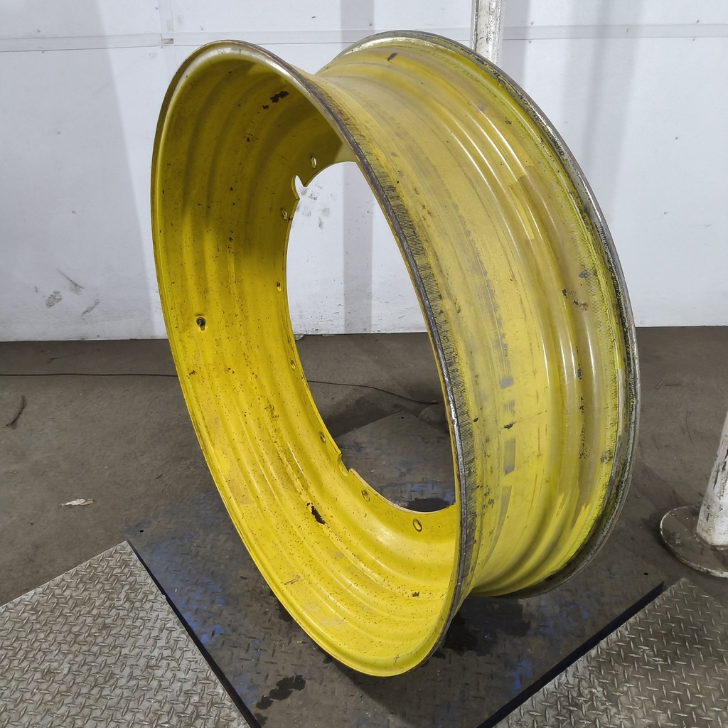 13"W x 46"D, John Deere Yellow 12-Hole Stub Disc , -3.12" Offset