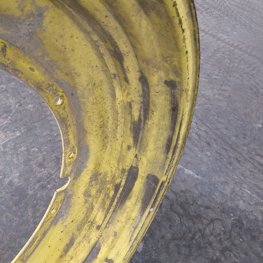 13"W x 46"D, John Deere Yellow 12-Hole Stub Disc , -3.12" Offset