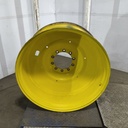 18"W x 42"D, John Deere Yellow 10-Hole Formed Plate , -8.81" Offset