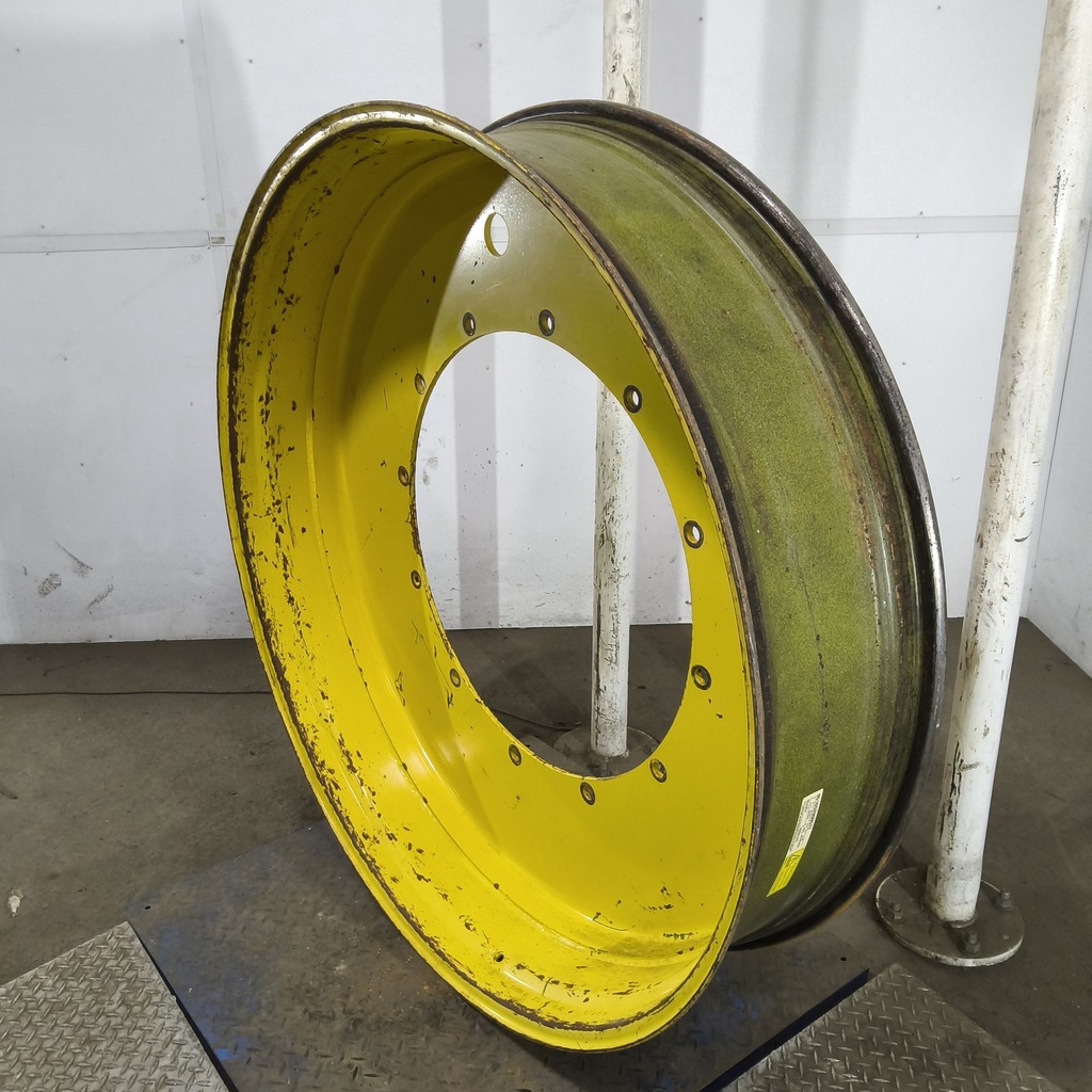 12"W x 54"D, John Deere Yellow 12-Hole Stub Disc , -3.25" Offset