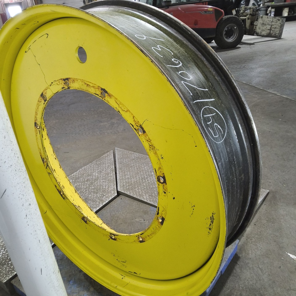 12"W x 54"D, John Deere Yellow 12-Hole Stub Disc , -3.25" Offset