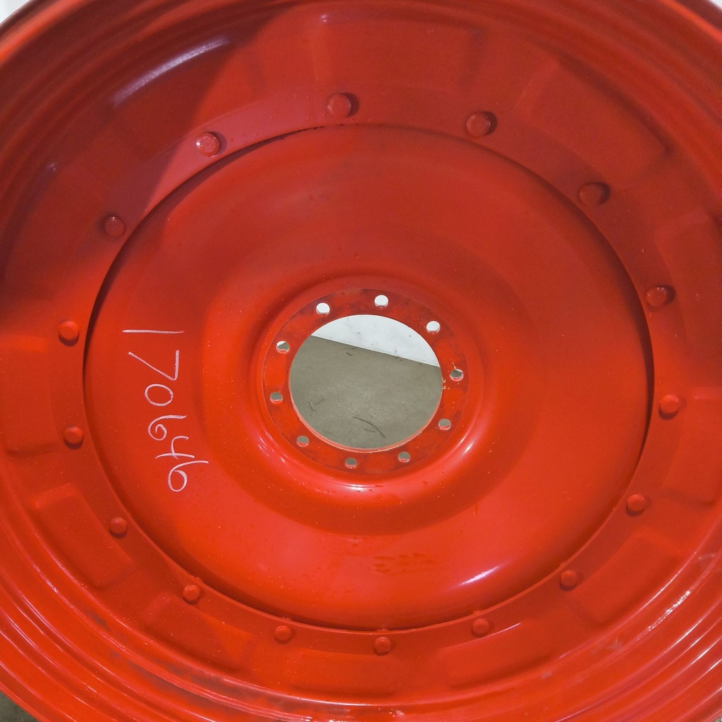 10-Hole Stub Disc Center for 46"-54" Rim, Fendt/Agco Red