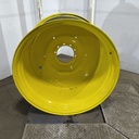 28"W x 46"D, John Deere Yellow 10-Hole Formed Plate , -14.38" Offset