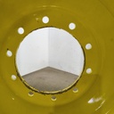 28"W x 46"D, John Deere Yellow 10-Hole Formed Plate , -14.38" Offset