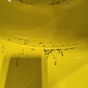 28"W x 46"D, John Deere Yellow 10-Hole Formed Plate , -14.38" Offset