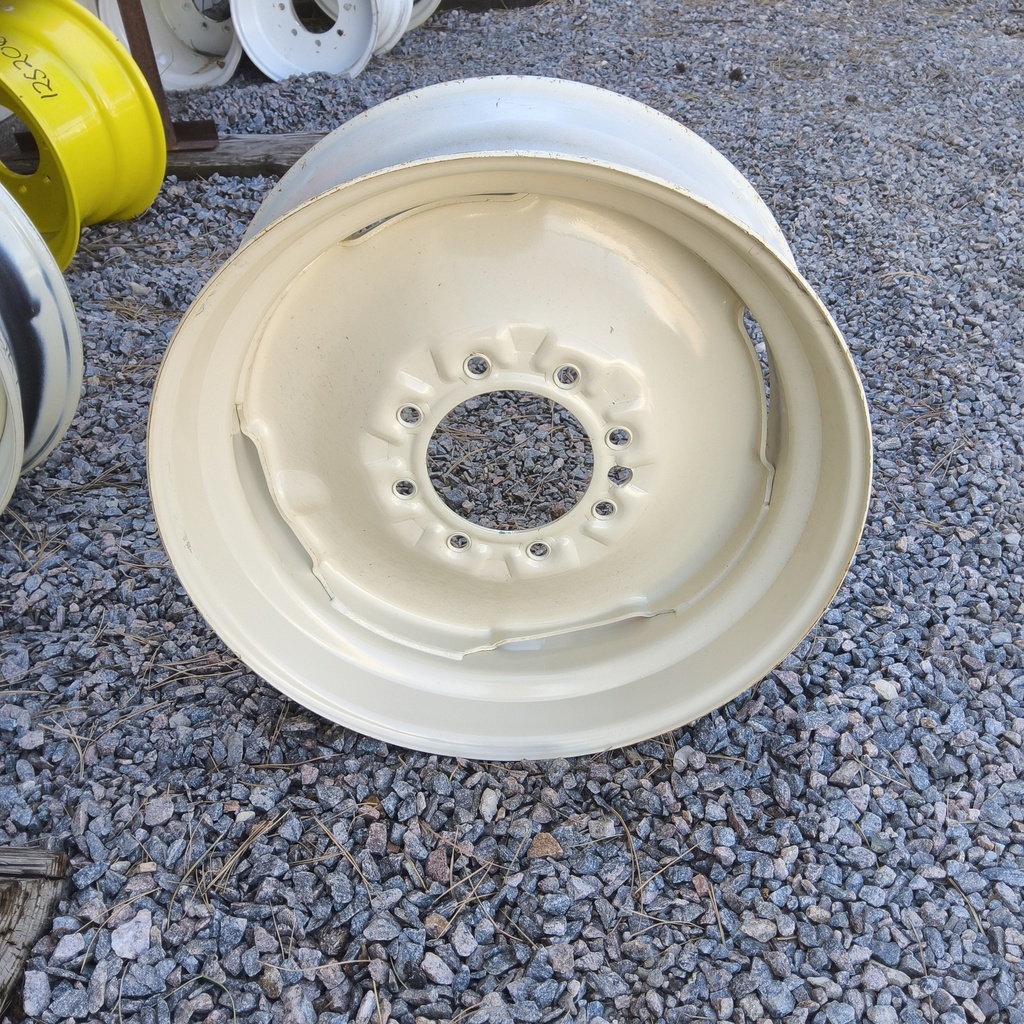 8.25"W x 22.5"D, Signal White 8-Hole Stamped Plate