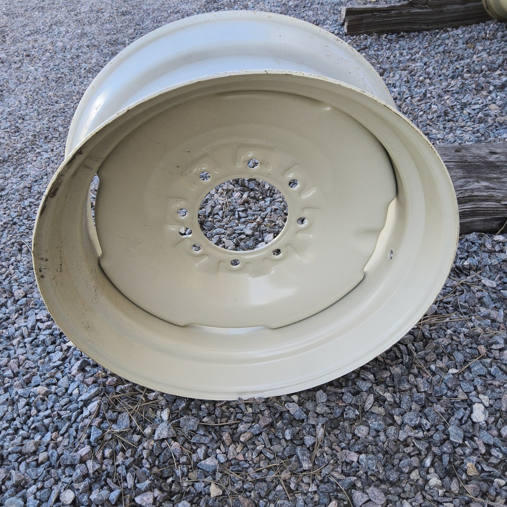 8.25"W x 22.5"D, Signal White 8-Hole Stamped Plate