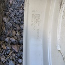 8.25"W x 22.5"D, Signal White 8-Hole Stamped Plate