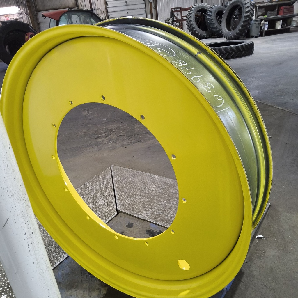 12"W x 54"D, John Deere Yellow 12-Hole Stub Disc , -3.25" Offset