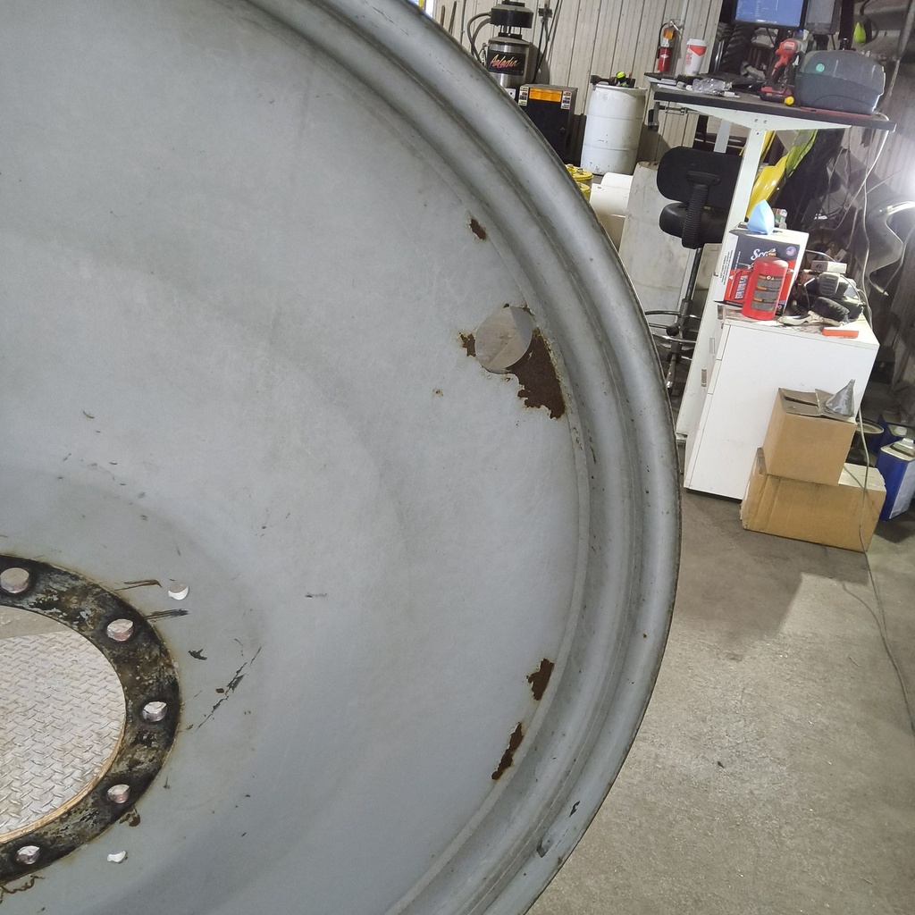 10"W x 54"D, Agco Corp Gray 10-Hole Formed Plate , 3" Offset
