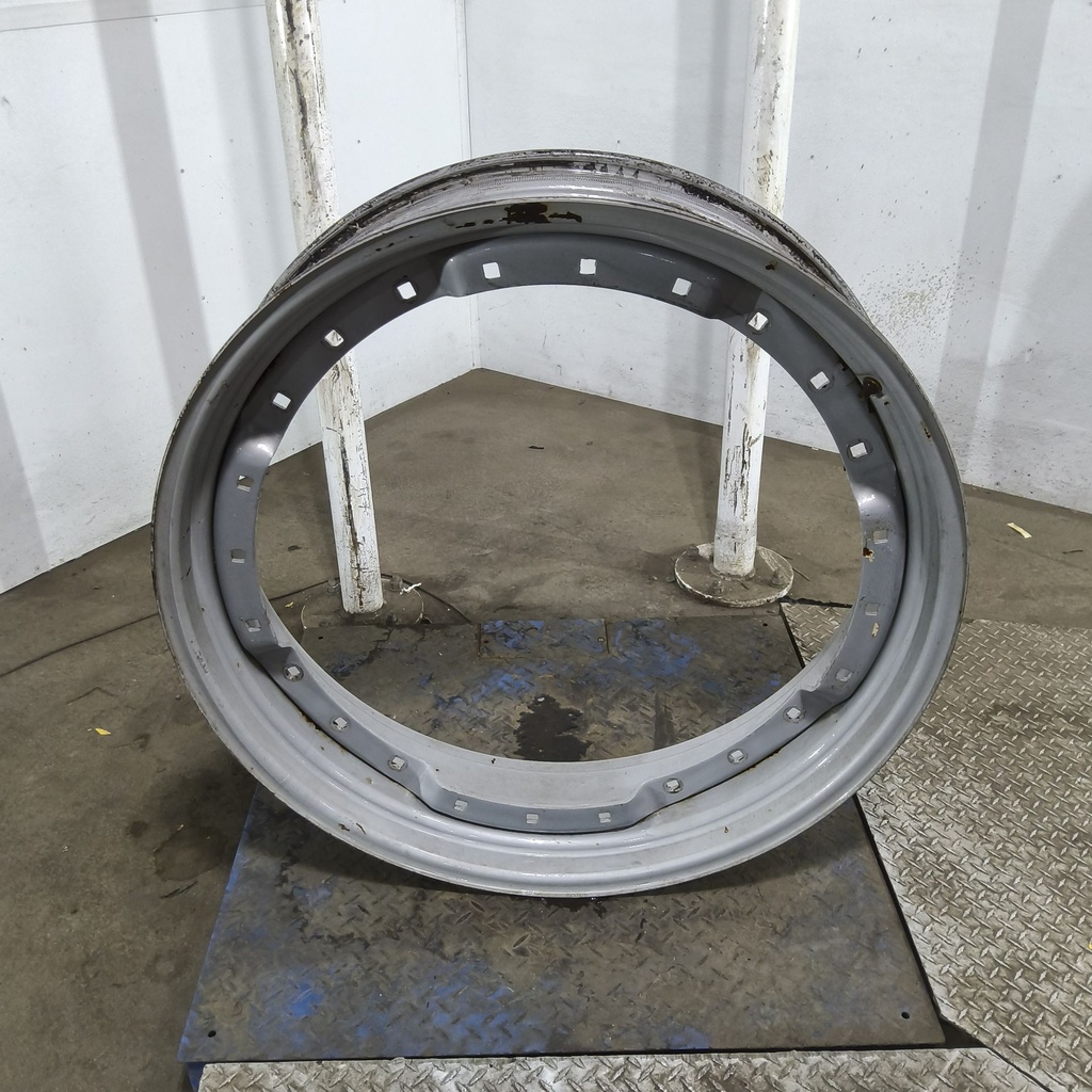 10"W x 38"D, Agco Corp Gray 12-Hole Waffle Wheel (Groups of 2 Bolts)