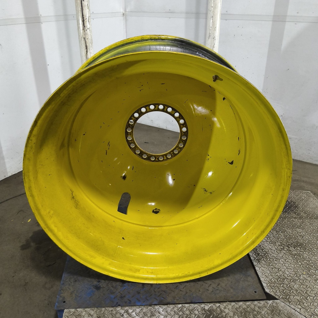 18"W x 42"D, John Deere Yellow 20-Hole Dolly Dual , -15.12" Offset