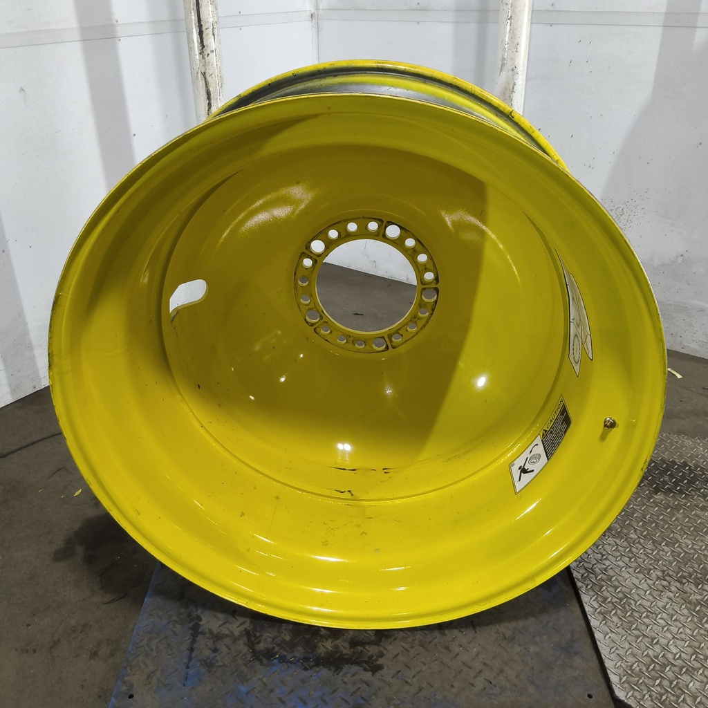 18"W x 42"D, John Deere Yellow 20-Hole Dolly Dual , -15.12" Offset