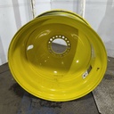 18"W x 42"D, John Deere Yellow 20-Hole Dolly Dual , -15.12" Offset