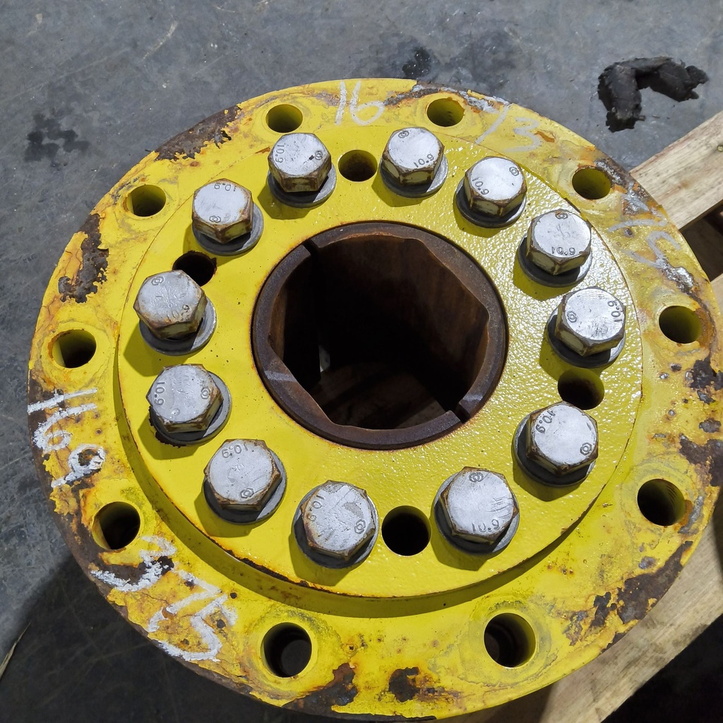 10-Hole Wedg-Lok HD Style, 4.72" (120.02mm) axle, John Deere Yellow