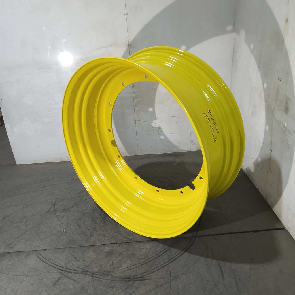 16"W x 42"D, John Deere Yellow 12-Hole Stub Disc , -3.12" Offset