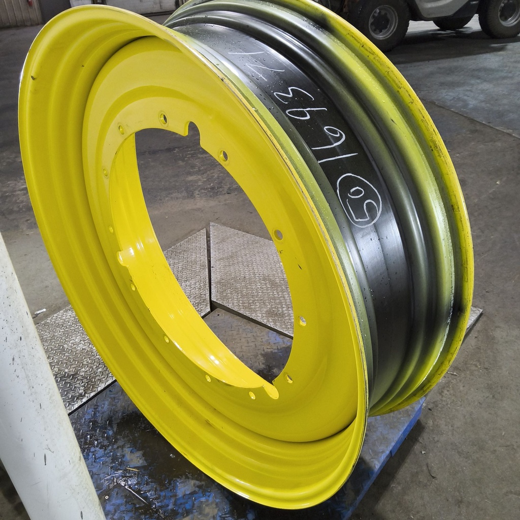 15"W x 50"D, John Deere Yellow 12-Hole Stub Disc , -3.25" Offset