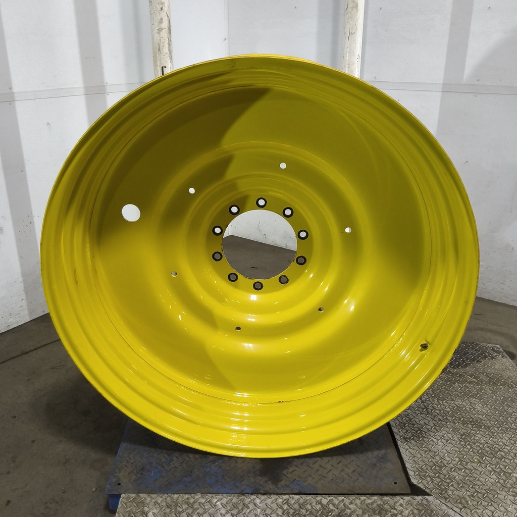 15"W x 50"D, John Deere Yellow 10-Hole Formed Plate , -6.88" Offset