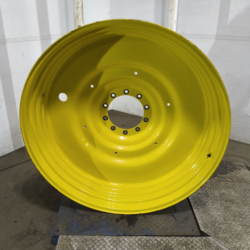15"W x 50"D, John Deere Yellow 10-Hole Formed Plate , -6.88" Offset