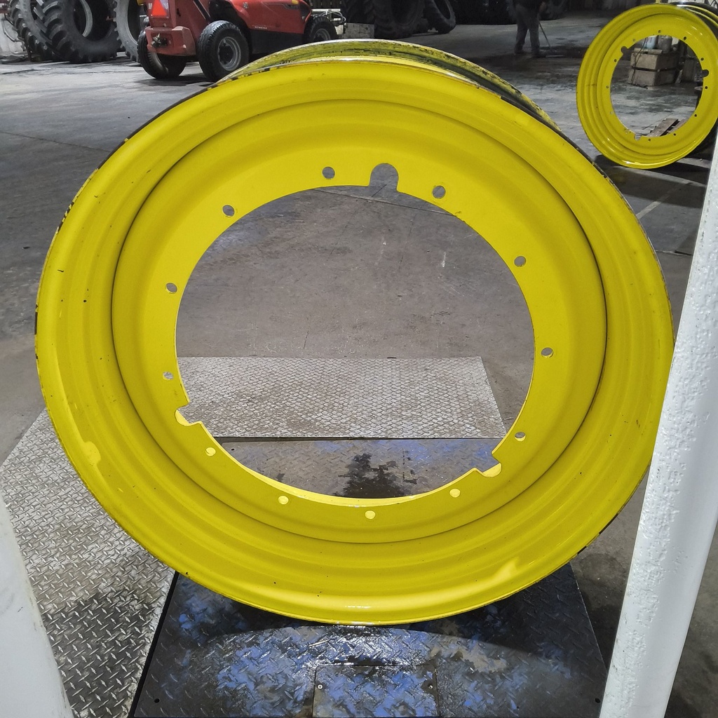 16"W x 46"D, John Deere Yellow 12-Hole Stub Disc , -3.25" Offset