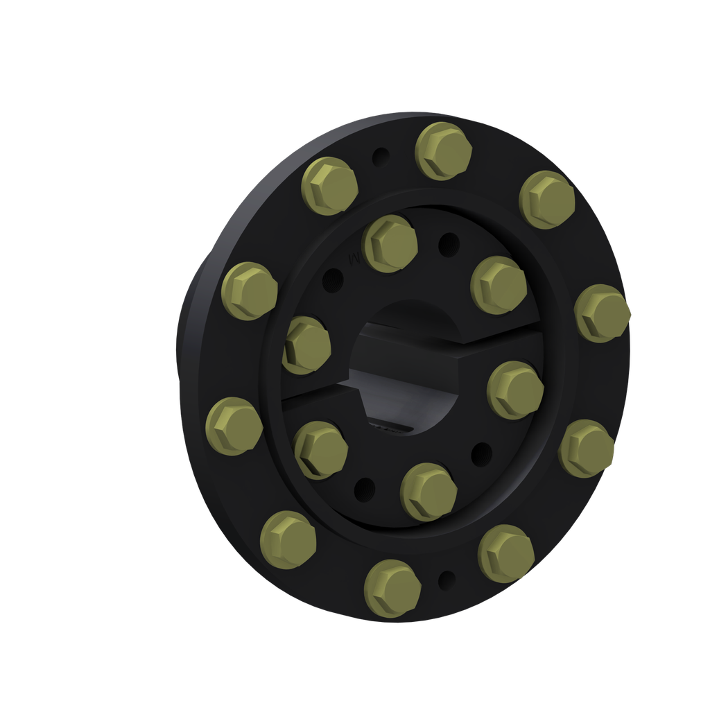 10-Hole Wedg-Lok Style, 4.13" (105mm) axle, Black