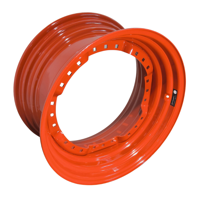 15"W x 30"D, Fendt/Agco Red 12-Hole Waffle Wheel (Groups of 3 bolts)