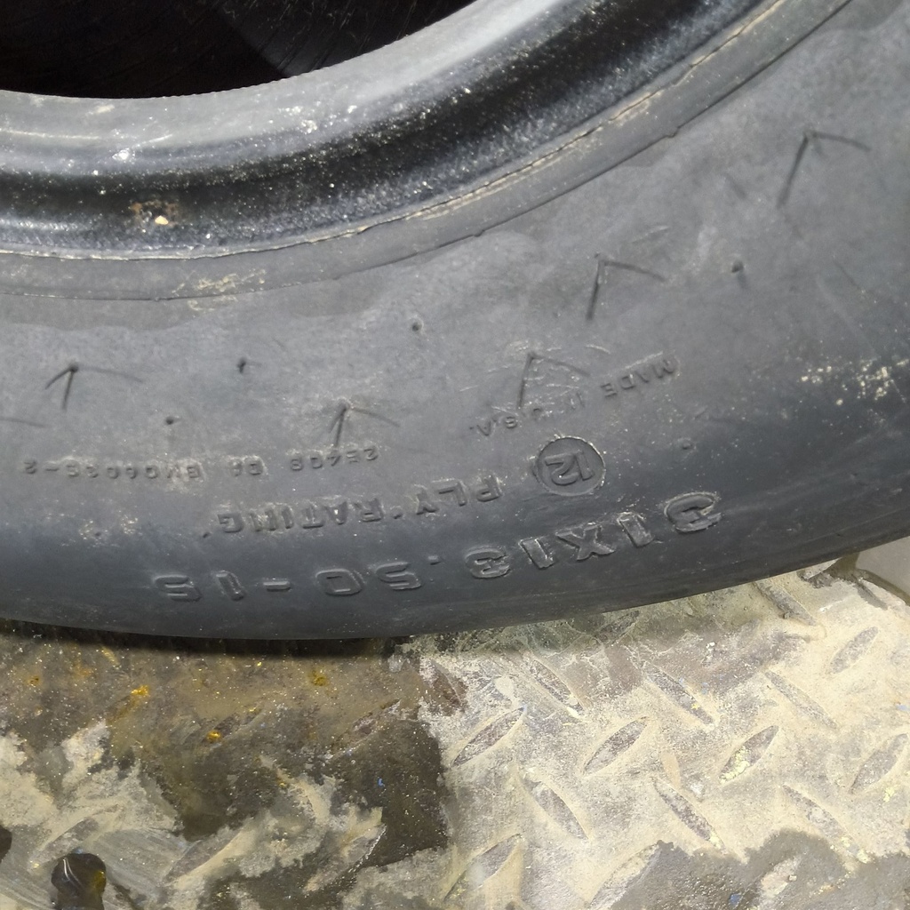 31x13.50-15 Firestone Rib Implement I-1 F (12 Ply), 75%