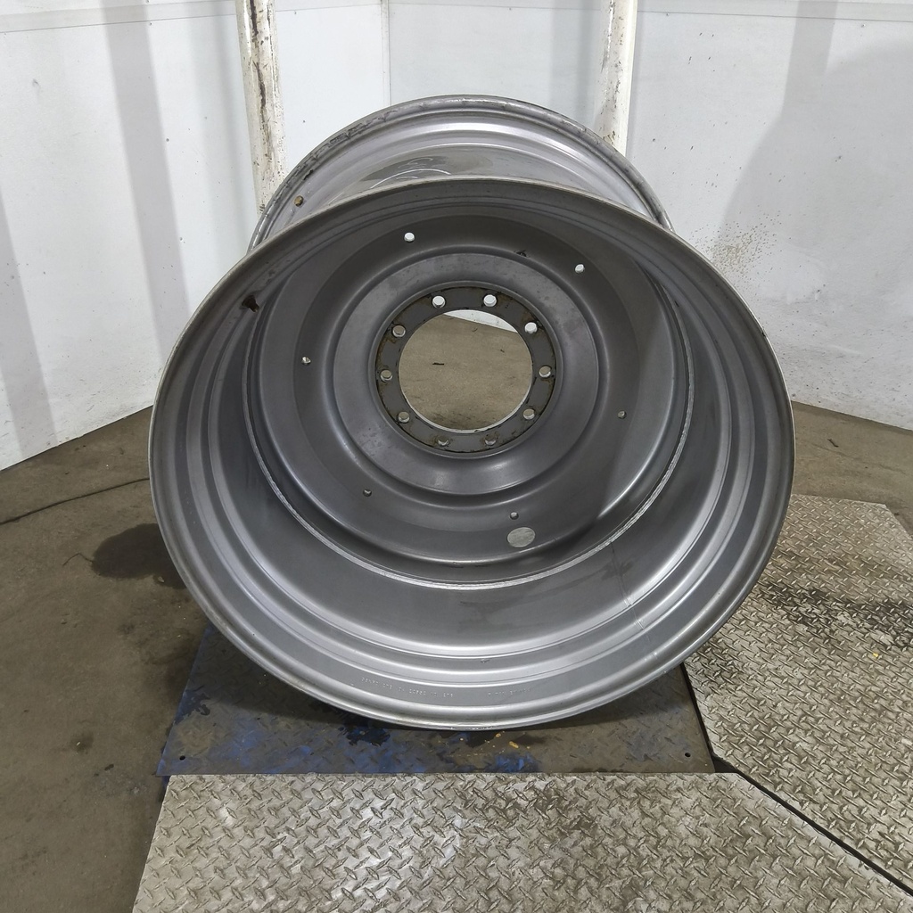 27"W x 38"D, Case IH Silver Mist 10-Hole Formed Plate , -6.12" Offset