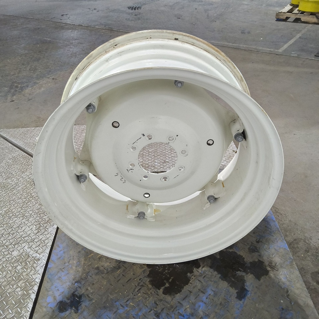 14"W x 30"D, Ford / New Holland White 6-Hole Rim with Clamp/Loop Style