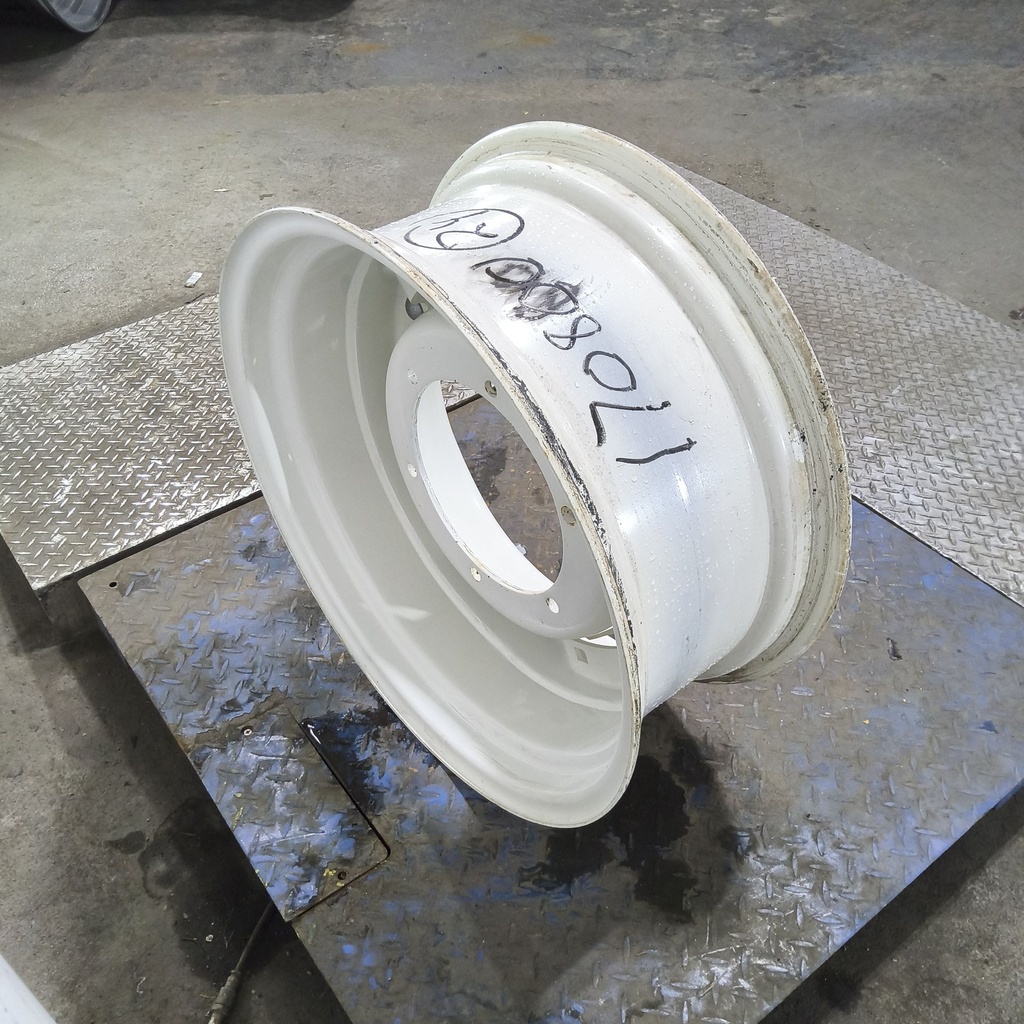 10"W x 24"D, Ford / New Holland White 8-Hole Waffle Wheel (Groups of 2 Bolts)