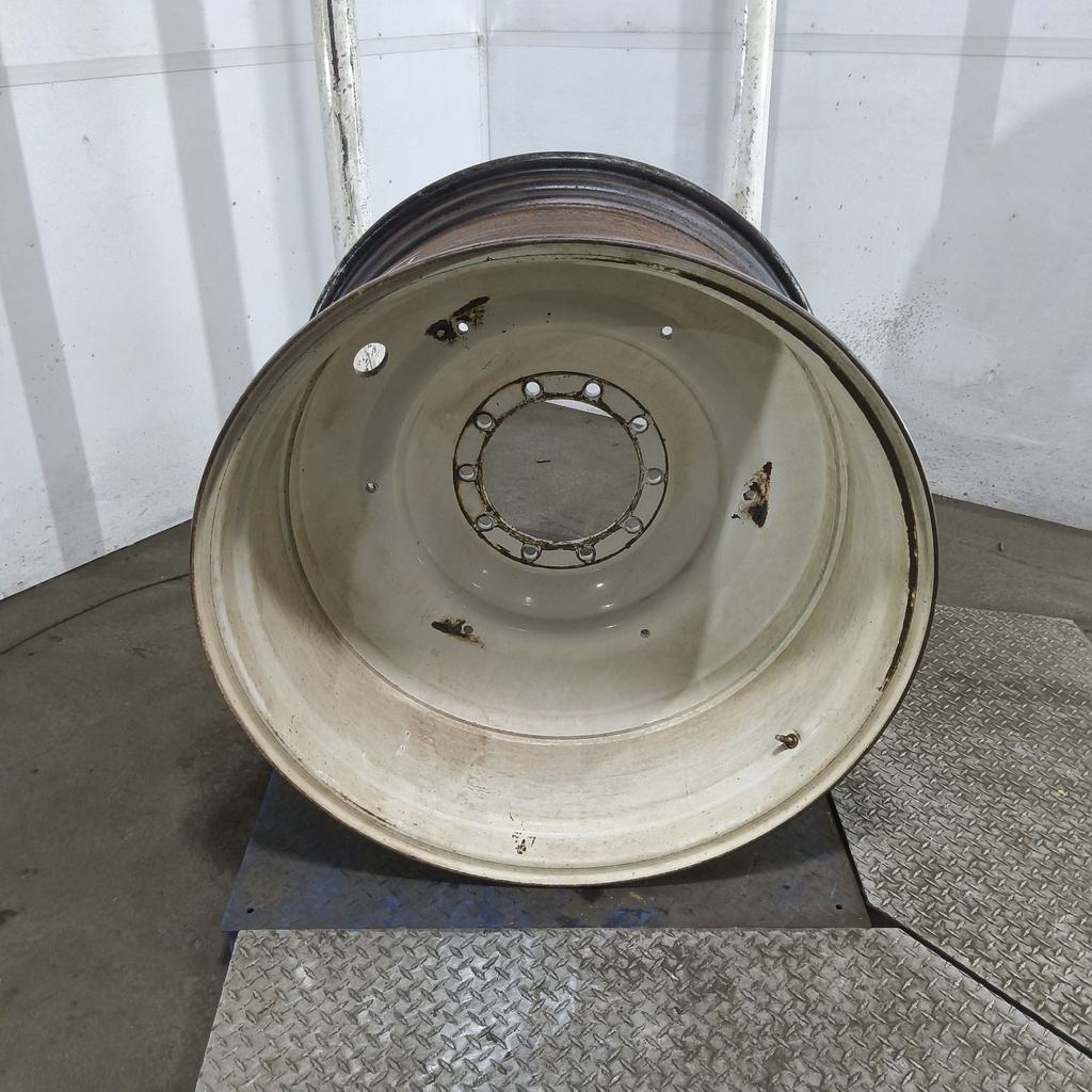 25"W x 38"D, Ford / New Holland White 10-Hole Formed Plate , -6.12" Offset