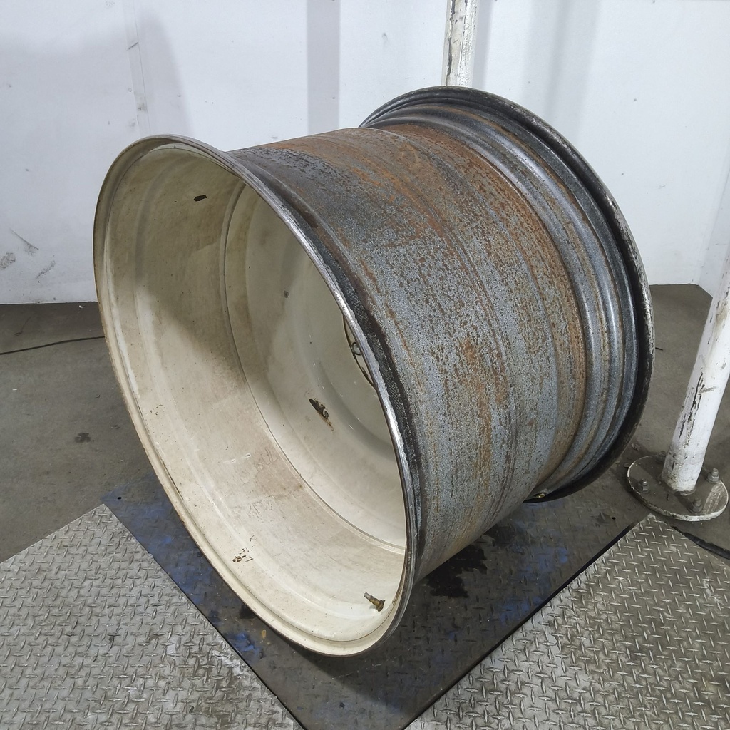 25"W x 38"D, Ford / New Holland White 10-Hole Formed Plate , -6.12" Offset