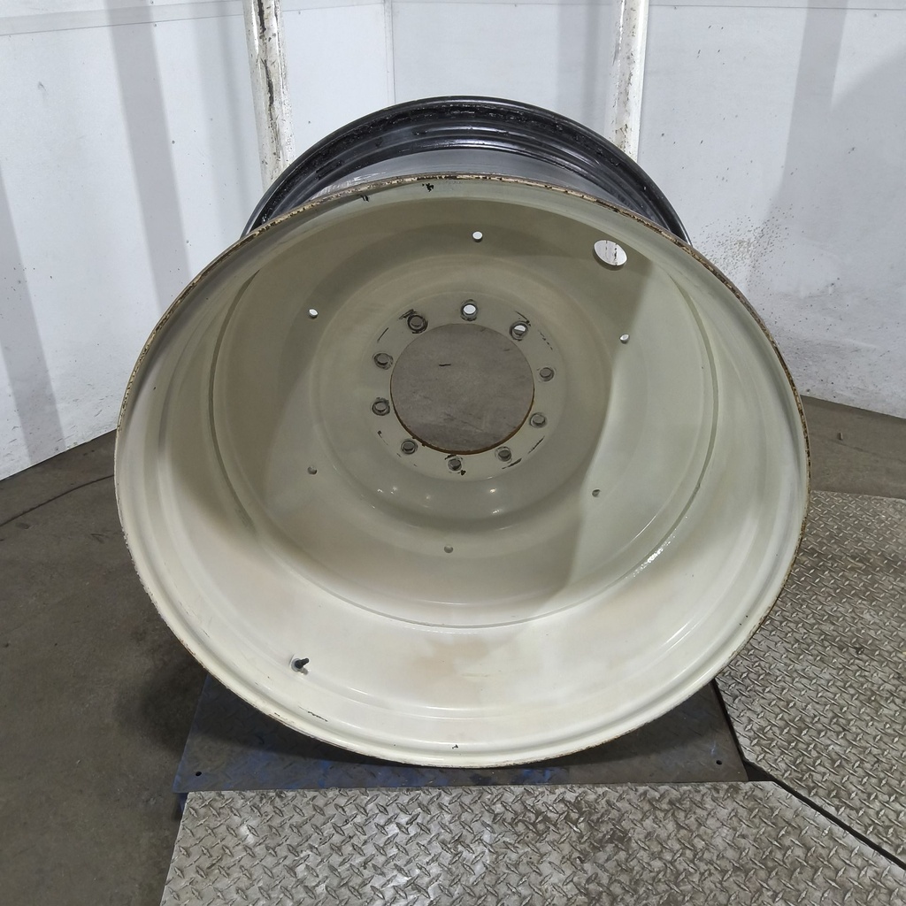 25"W x 38"D, Ford / New Holland White 10-Hole Formed Plate , -6.12" Offset