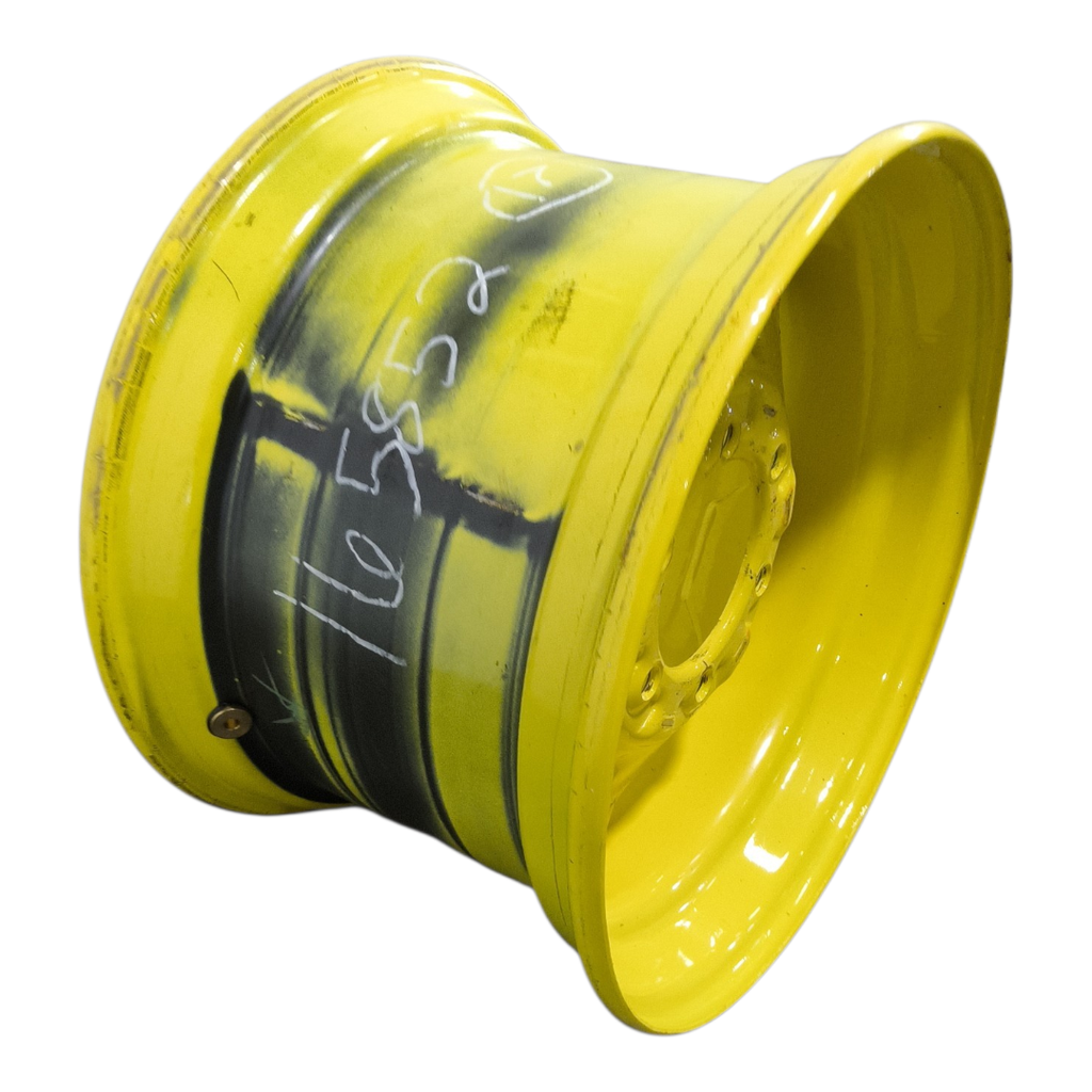 10.5"W x 17.5"D, John Deere Yellow 6-Hole Skid Steer , -3.38" Offset