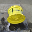 10.5"W x 17.5"D, John Deere Yellow 6-Hole Skid Steer , -3.38" Offset