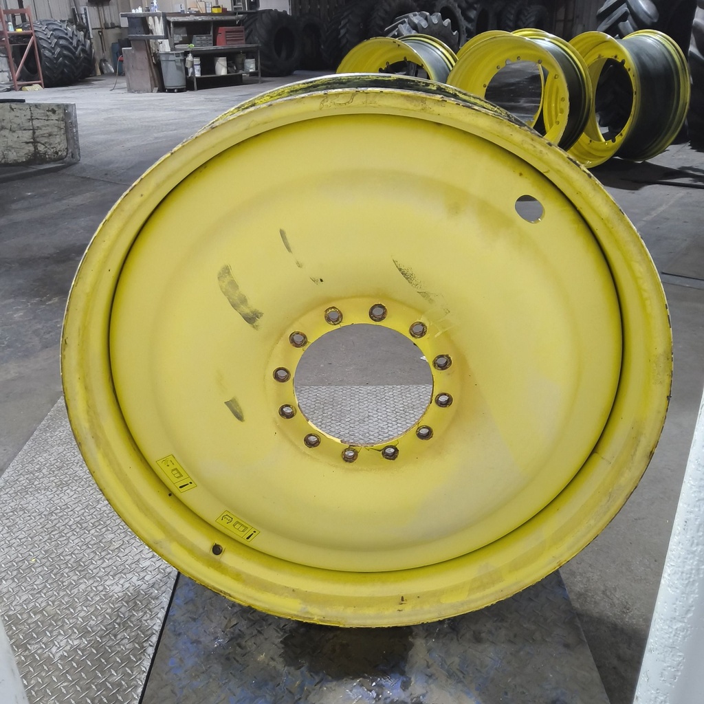10"W x 46"D, John Deere Yellow 12-Hole Bubble Disc , 1.62" Offset